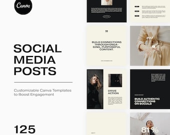 Modèles canva pour publications marketing sur Instagram, kit marketing esthétique IG, modèles boosters de réseaux sociaux, publications Instagram pour créateurs de contenu