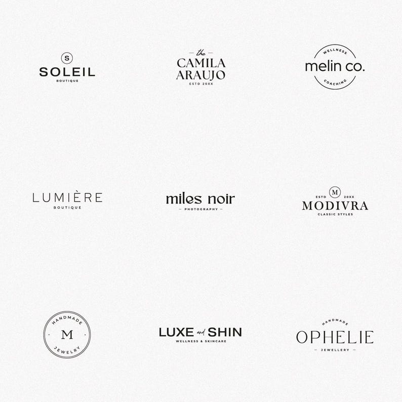 25 text logo designs for branding and business