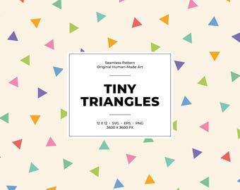 Patrón sin costuras de pequeños triángulos: diseño geométrico minimalista disperso