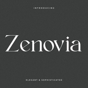 Zenovia - Fonte Elegante, Fonte Sofisticada, Fonte Casamento, Fonte Clássica, Fonte Bonita, Fonte Logo, Fonte Exclusiva, Fonte Representativa