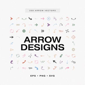 Hand-Drawn Stars Set, 250 SVG Arrows Bundle, Doodle Arrows Vectors, Directional Arrows, Arrow Cuts, Arrow Icons, Arrow Clipart, DIY Arrows