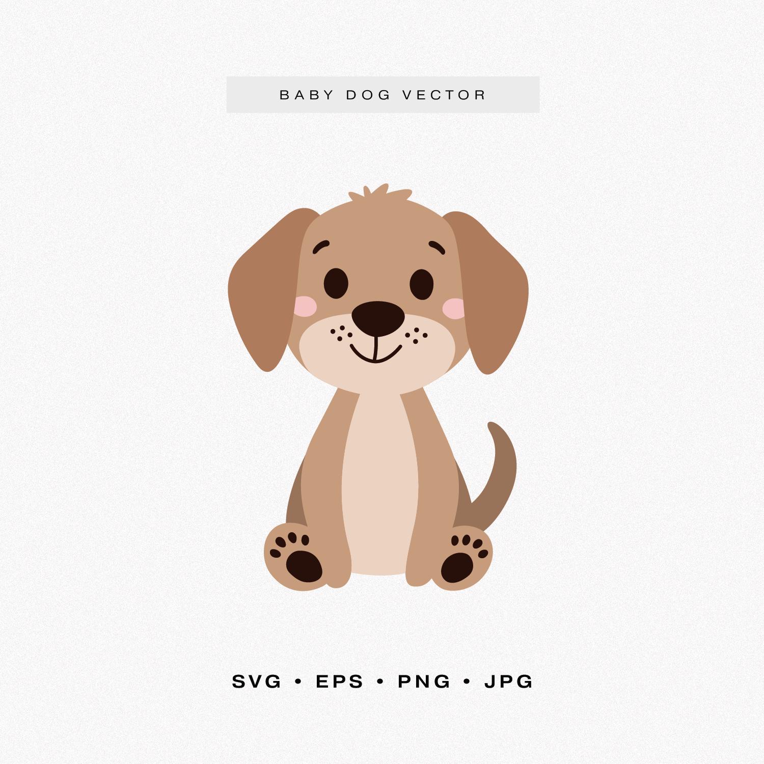 Cute Baby Dog SVG, Dog Mascot Cricut Clip Art, Layered Vector Dog  Silhouette Clipart, Adorable Dog Cut File, Sweet Dog Laser Cut Ready, image size:1500x1500