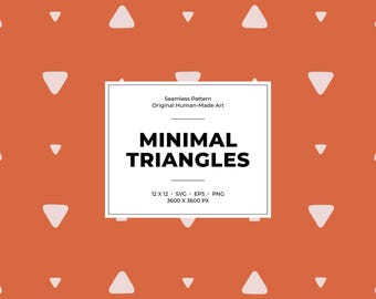 Patrón sin costuras de triángulos desiguales: diseño geométrico simétrico