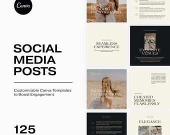 ウェディングInstagramテンプレート、会場メディアキット（Canva）