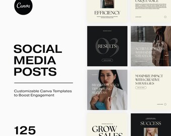 Modèles Canva pour publications Instagram de coachs, kit marketing pour publications IG esthétiques, modèles de publications pour stimuler l'engagement des créateurs de contenu pour les réseaux sociaux