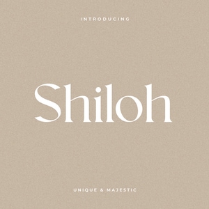 Shiloh - Anniversary Invitation Font, Social Quote Font,  Classy Luxurious Font, Beauty Contemporary Font, Retro Font, Commercial Use Font
