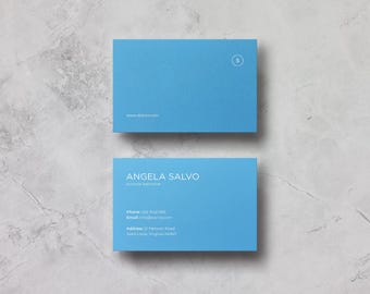 Plantilla de tarjeta de presentación minimalista moderna, diseño editable en Canva (descarga digital)