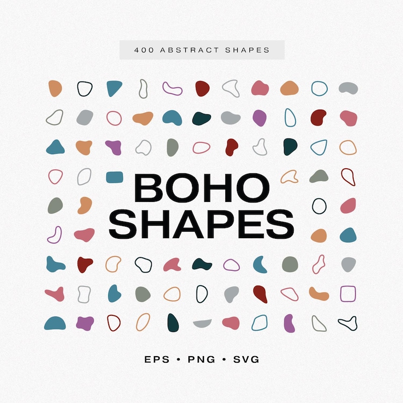 Boho Shape Art - Etsy UK