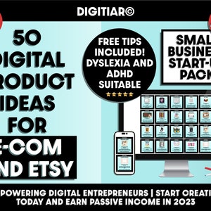 Etsy デジタル製品のアイデア、中小企業向けフラッシュカード、失読症や ADHD に適した、簡単な学習とベストセラー、Etsy 2023 特別版