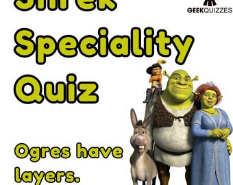 Shrek Speciality Quiz. Printable (PDF) Pictures and Trivia Game