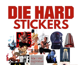 Die Hard Christmas/ Action Movie Sticker Set