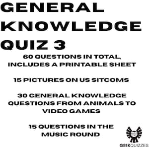Quiz di cultura generale 3