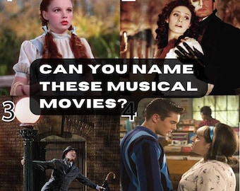 Musicals Speciality Quiz: Pictures, Trivia Rounds, and Music (PDF Downloadable Quiz Sheet)