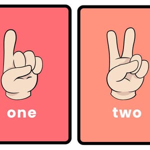 Bilingual English & Spanish Number Flashcards Digital Download