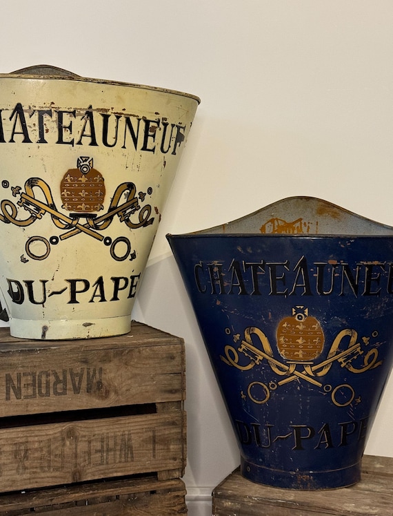 Antique/Vintage French Grape Pickers' Hod, Early 20th Century