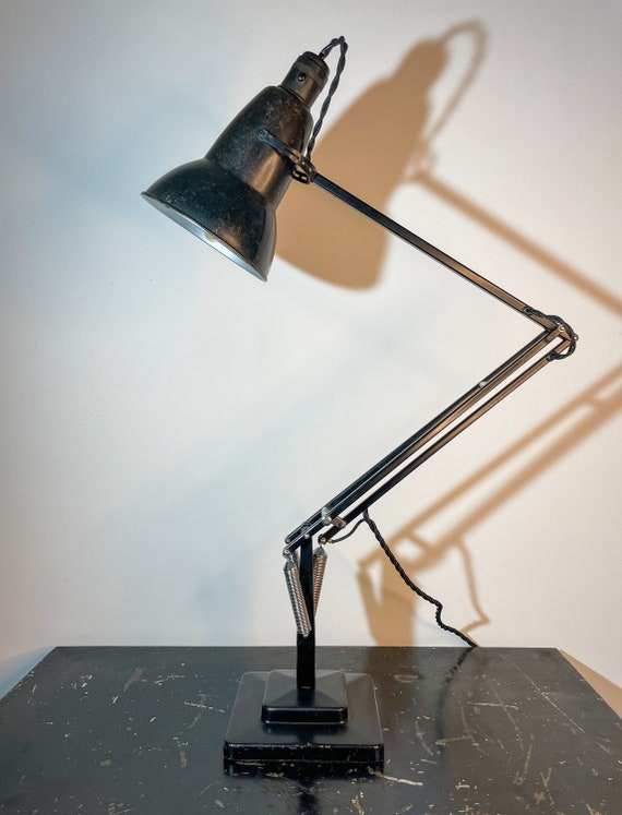 Bakelite Shade, Herbert Terry & Sons Model 1227 Anglepoise Lamp Circa 1940s