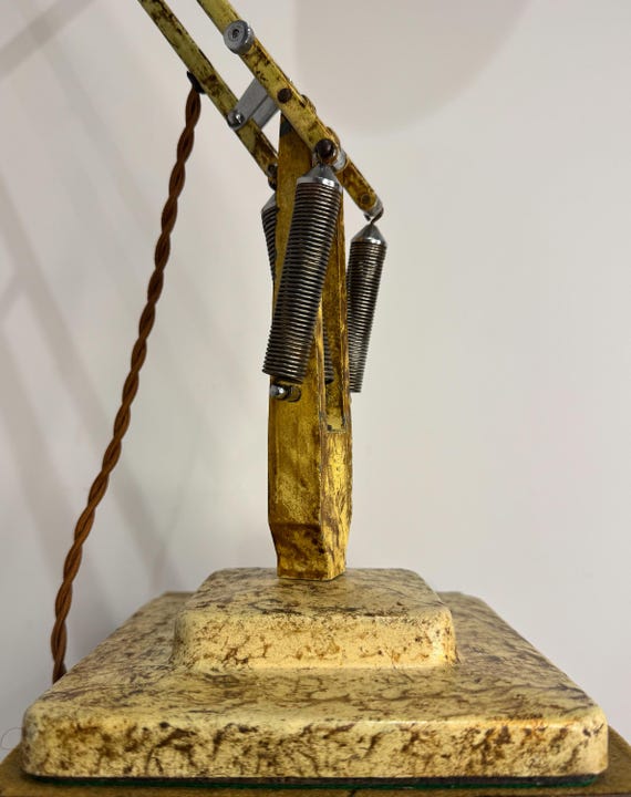 Gold Scumble Herbert Terry & Sons Model 1227 Anglepoise Lamp, Circa 1940's