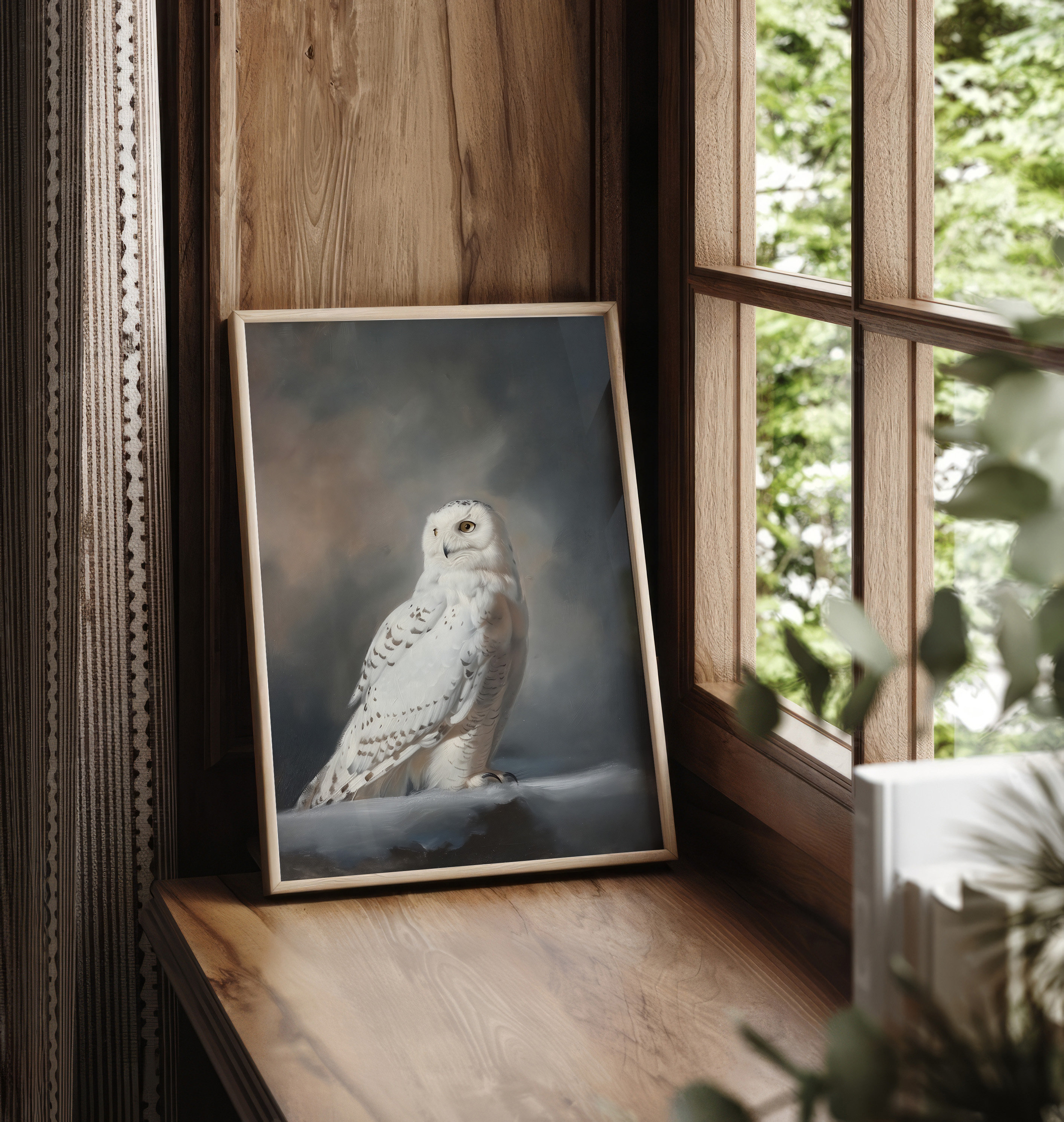 Snowy Owl Painting - Etsy