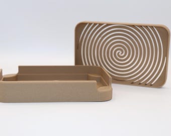Spiral Soap Dish 3D Printed  - Unique, Modern Bathroom Accessory, Eco-Friendly Design