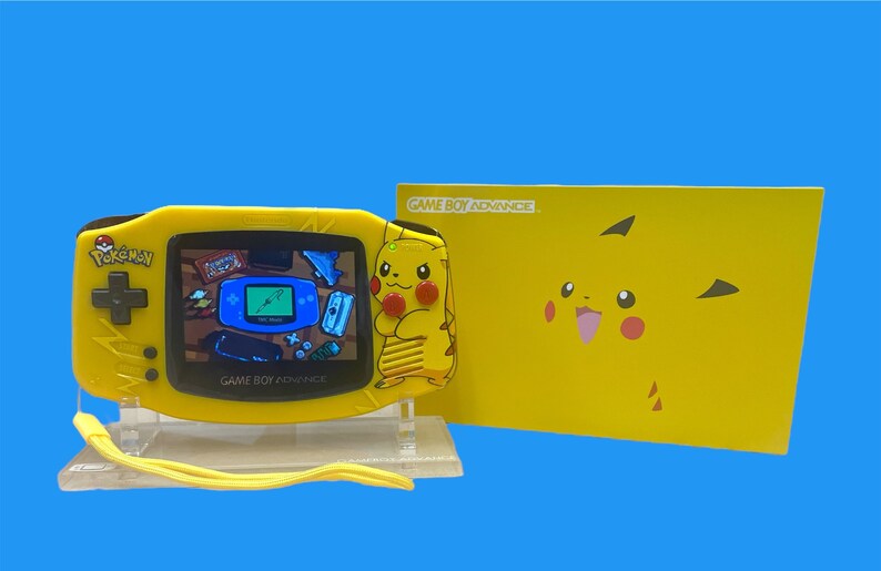 Pokemon Gameboy Advanced Console with Backlight Screen Pikachu V2