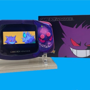 Pokemon Gameboy Advanced Console with Backlight Screen Gengar
