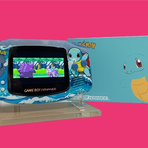 Pokemon Gameboy Advanced Console with Backlight Screen Squirtle
