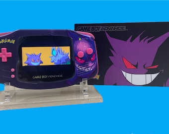 Gengar Custom Gameboy Advanced Console with Backlight Screen