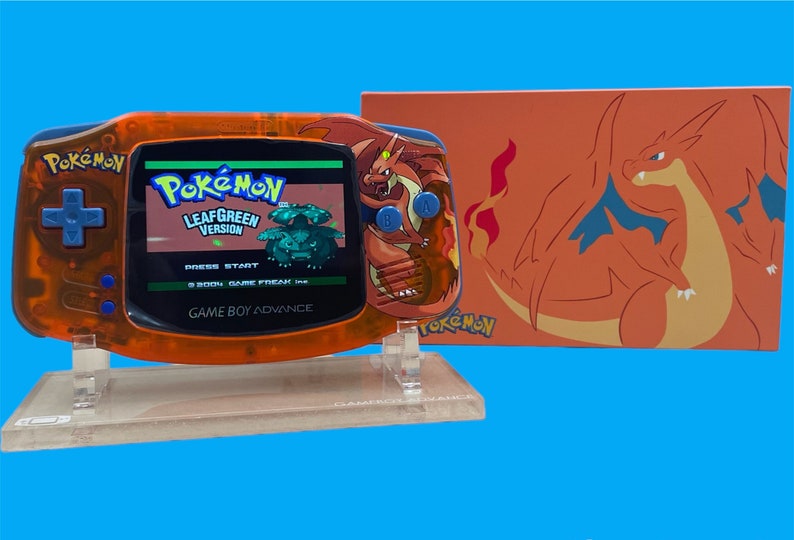 Pokemon Gameboy Advanced Console with Backlight Screen Charizard