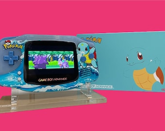 Squirtle Custom Gameboy Advanced Console with Backlight Screen