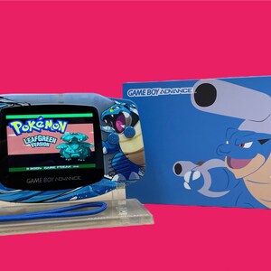 Pokemon Gameboy Advanced Console with Backlight Screen Blastoise