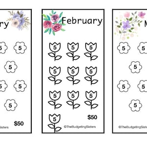 Monthly Savings Trackers