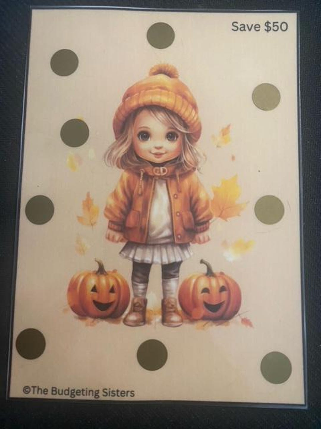 Fall Scratch Off 50 Dollar Fall Savings Scratch off Card - Etsy
