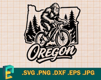 Oregon SVG - Cricut, Silhouette Cut File | Vector State of Oregon USA SVG | Download Oregon Bigfoot Template for Cutting svg, png, eps, dxf