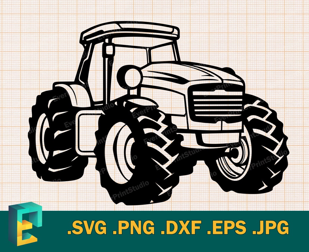 Tracteur SVG Cricut Laser cut Design for Cnc Etsy France