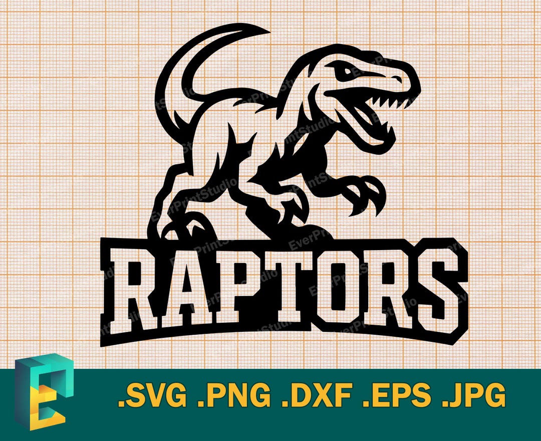 Raptors Mascot Svg - Cricut, Silhouette | Raptors Sports Team Logo SVG ...