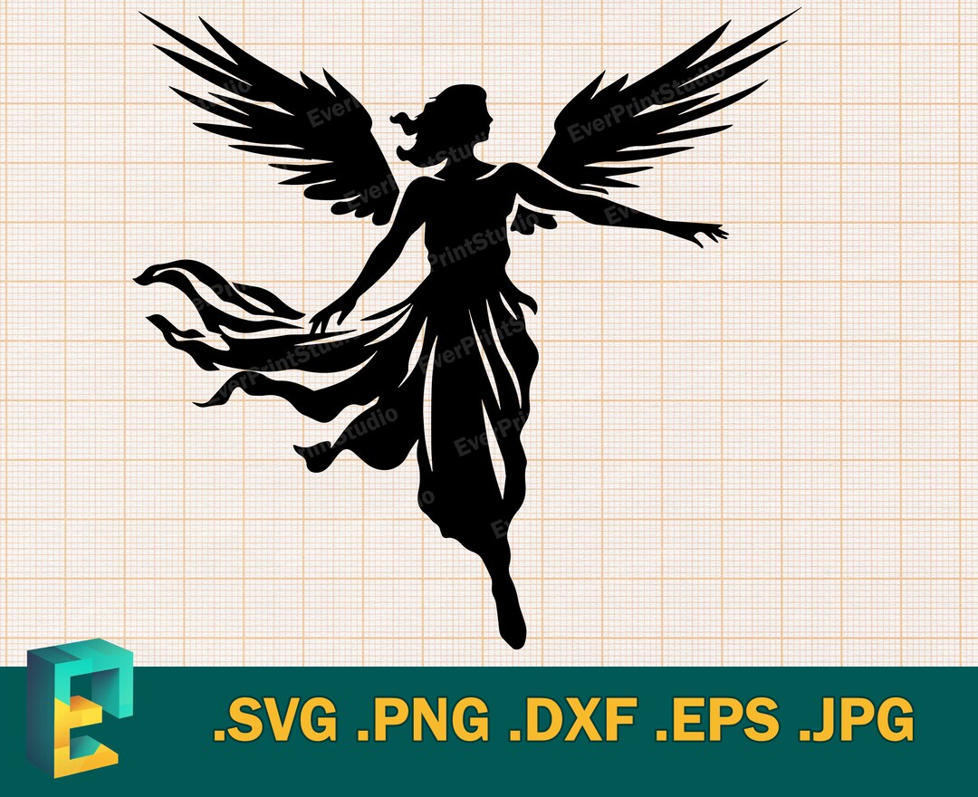 Guardian Angel SVG Cricut, Cut Files Download, Guardian Angel in Heaven