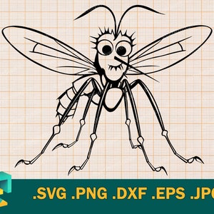 Mosquito SVG - Cricut & Silhouette | Vector Mosquito Cut File | Download Printable Mosquito Cutting File | Clipart Mosquito SVG Clip Art