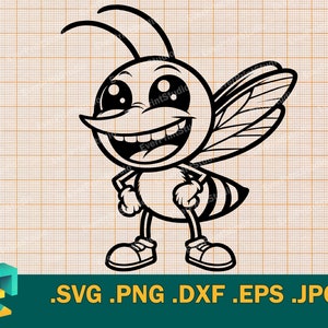 Mosquito SVG - Cricut, Silhouette | Vector Baby Mosquito SVG Cut File Download | Funny Cute Mosquito Template for Cutting svg, png, eps, dxf