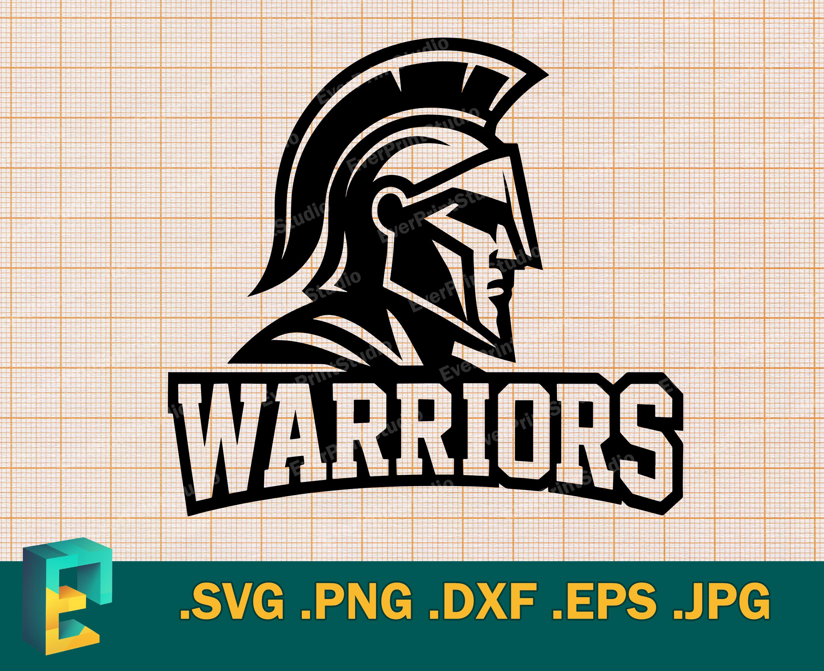 Warriors Team Logo SVG: Cricut & Silhouette Cut File (digital Download ...