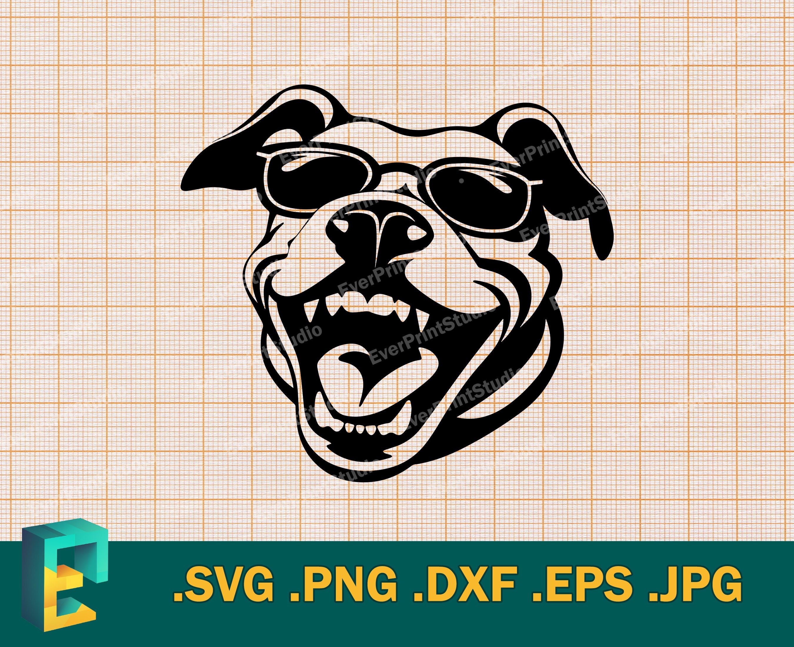 Pit Bull Logo Design - Etsy