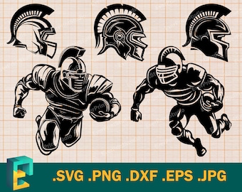 Spartans SVG - Cricut, Silhouette | Vector Spartans Football Downloadable Printable Spartans Team Cut File | Sport Clipart and Graphics