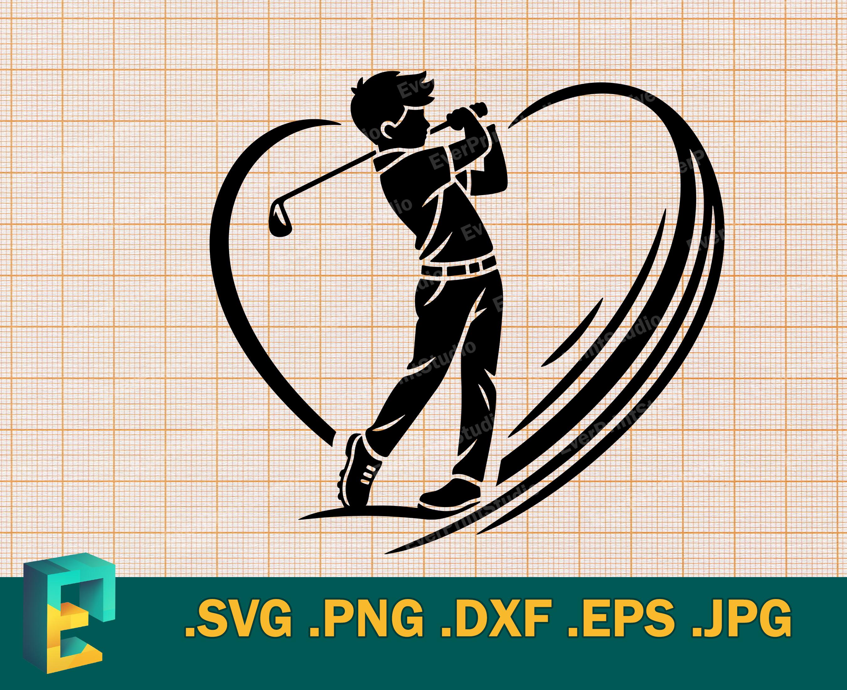 Golf SVG - Cricut, Silhouette | Vector I Love Golf SVG Cut File | Golf ...