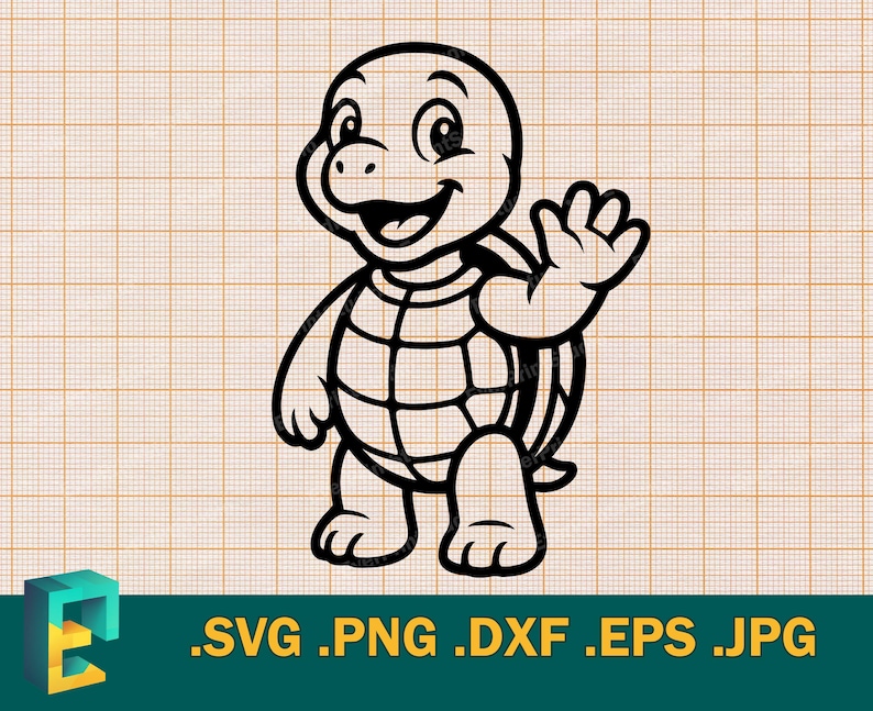 Turtles Team SVG - Cricut, Silhouette | Vector Baby Turtles Team Cut ...