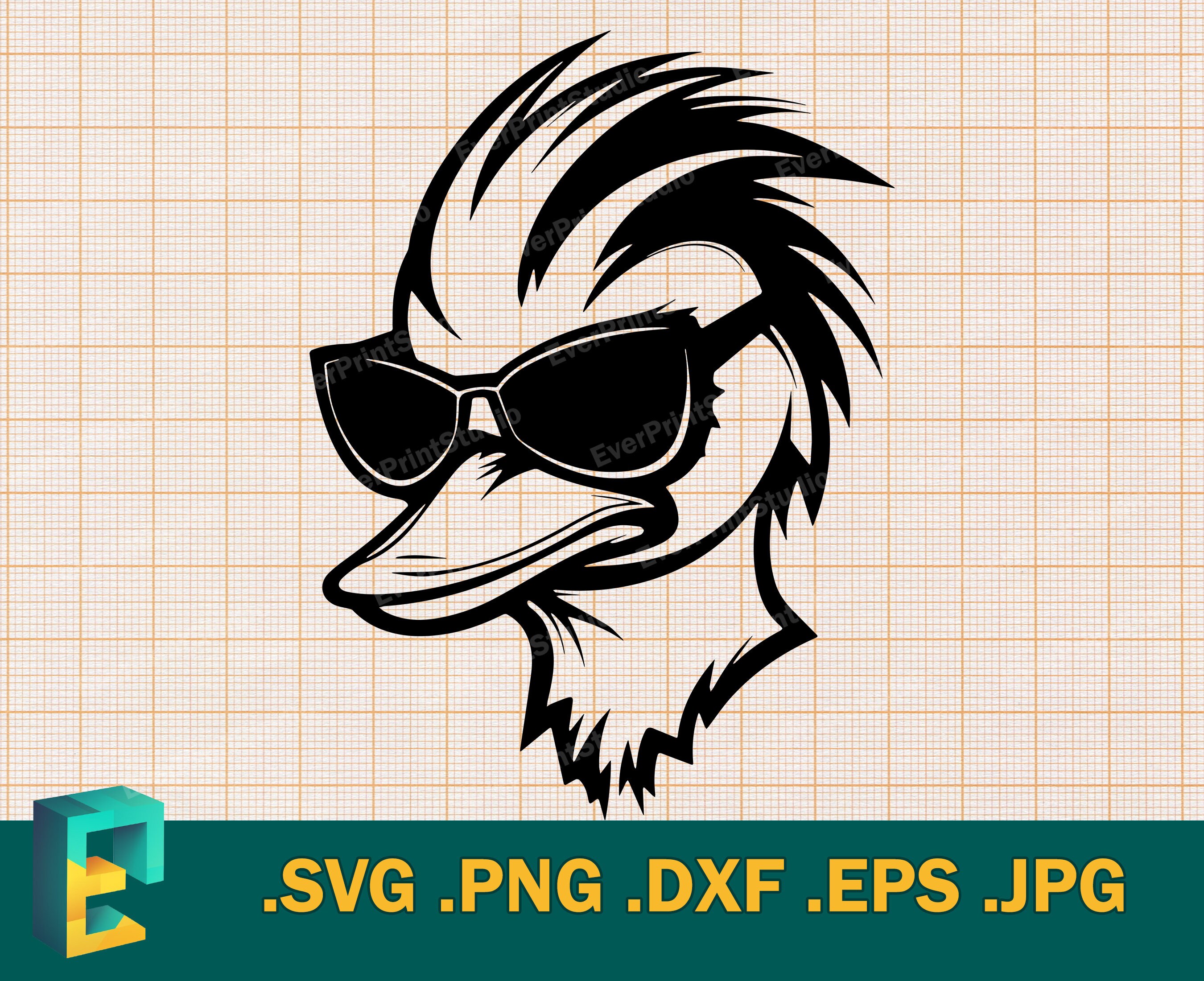 Duck Wearing Sunglasses SVG Cricut, Silhouette Vector Artistic Design