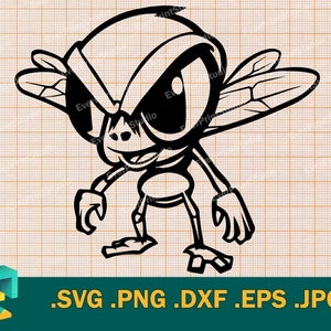 Fly SVG - Cricut, Silhouette / File di taglio carino per moscerino della frutta per Cricut, mosca domestica, file di taglio carino per zanzare Scarica svg, png, dxf, eps