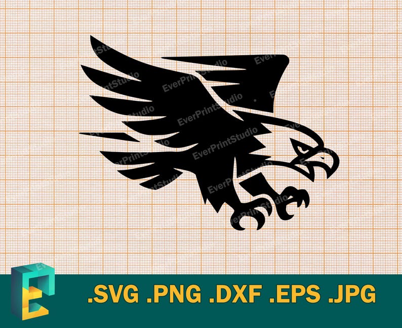 Flying Eagle SVG - Cricut, Silhouette | Vector Bald Eagle SVG Cut File ...