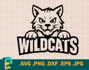 Wildcats SVG - Cricut, Silhouette Cut File | Little Wildcats Kids Sports Team Logo | Vector Wildcats Team School Mascot, Football svg, png