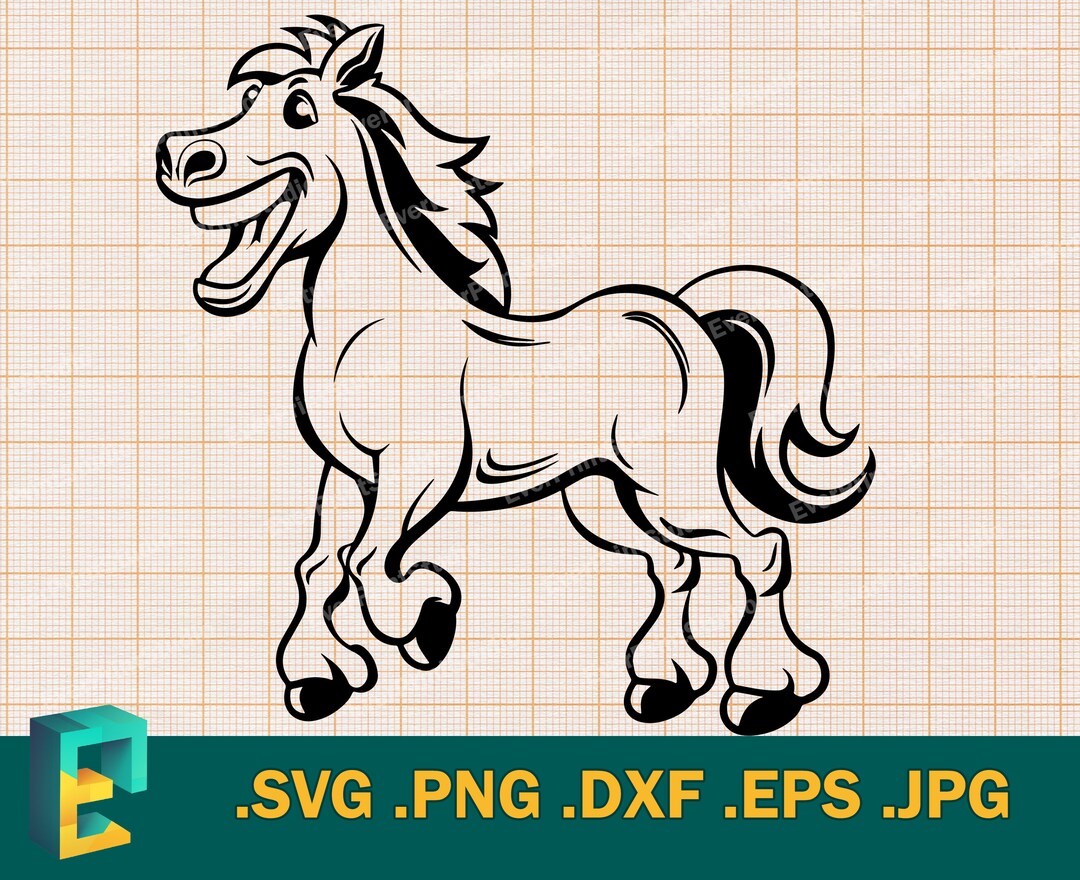 Cute Horse SVG Cricut Happy Horse Svg Baby Horse Body - Etsy
