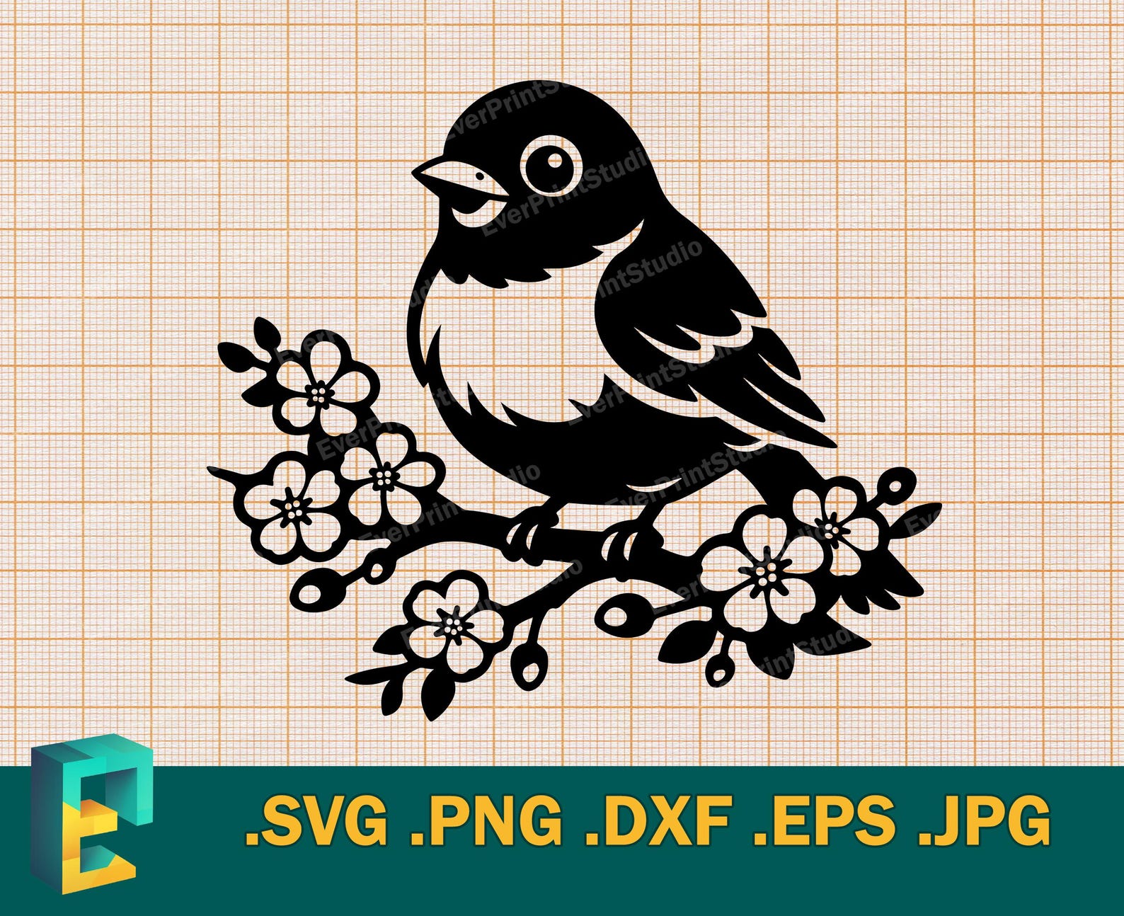 American Robin SVG - Cricut, Silhouette | Vector Happy Baby American ...
