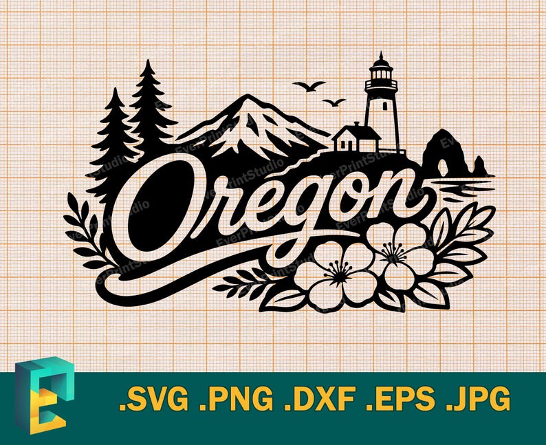 Oregon SVG - Cricut, Silhouette Cut File | Vector State of Oregon USA ...